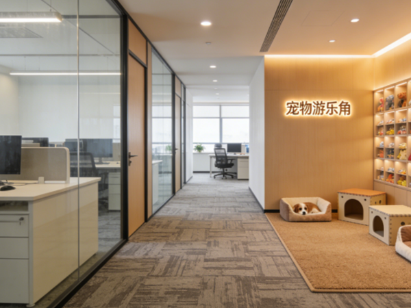 胶州办公室设计-宠物友好办公：允许带猫上班的公司，装修设计上有哪些不一样